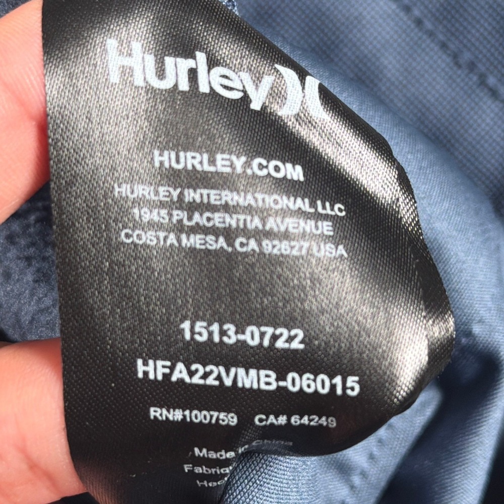 Hurley Exist Joggers Men Size M Gray Fleece Lined Athletic Pants Athlesiure - Picture 6 of 13